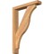Ekena Millwork Funston Block Smooth Bracket w/ Offset Brace, Western Red Cedar, 3 1/2"W x 18"D x 26"H BKT0402X18X26FST05SWR - alternate 1